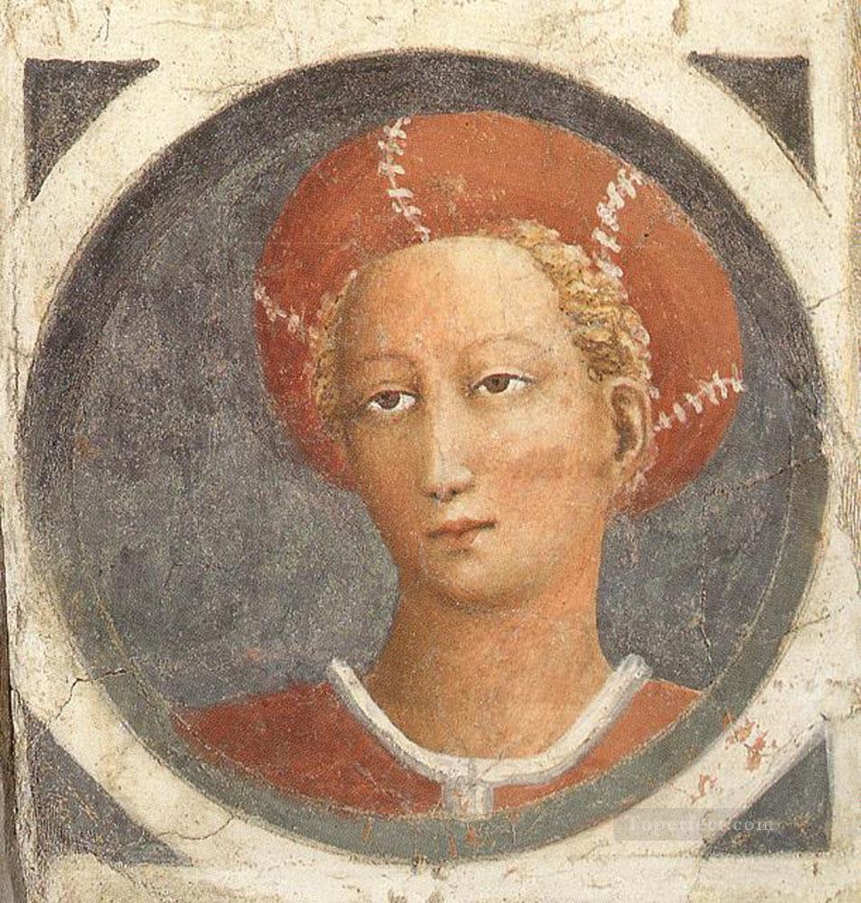 Medallion Christian Quattrocento Renaissance Masaccio Oil Paintings